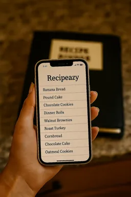 Clean digital recipe format after AI processing