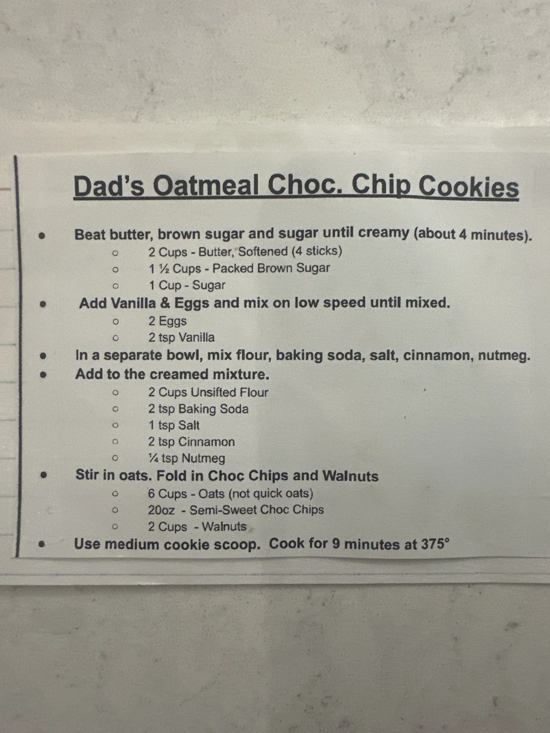 Photo of Dad's Oatmeal Choc. Chip Cookies