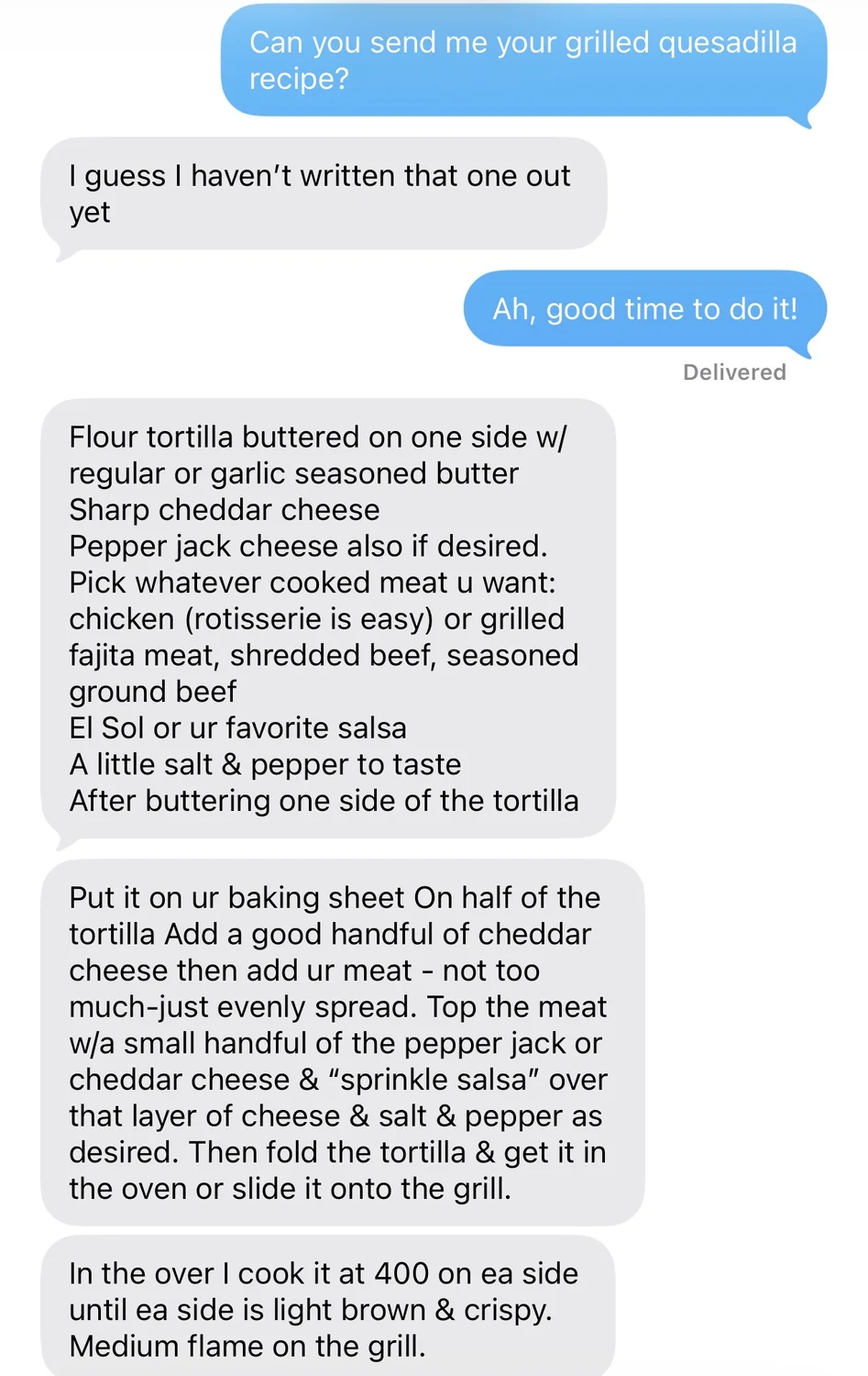 Photo of Lori’s Grilled Quesadillas