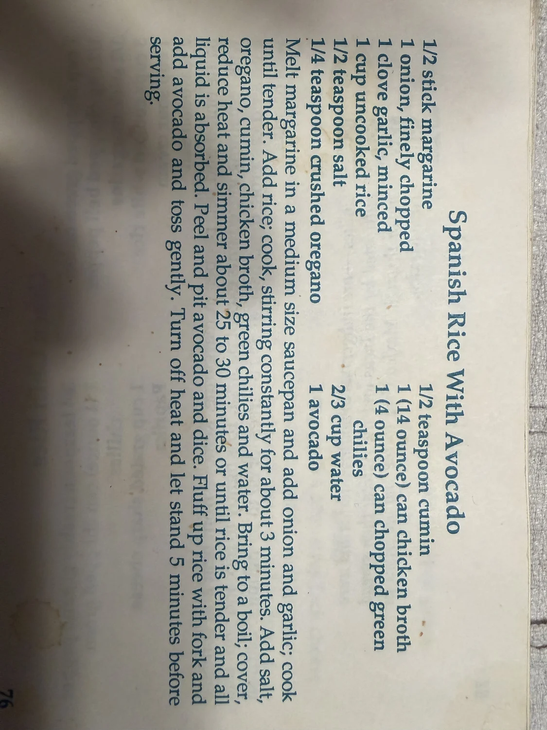 Photo of Spanish Rice With Avocado