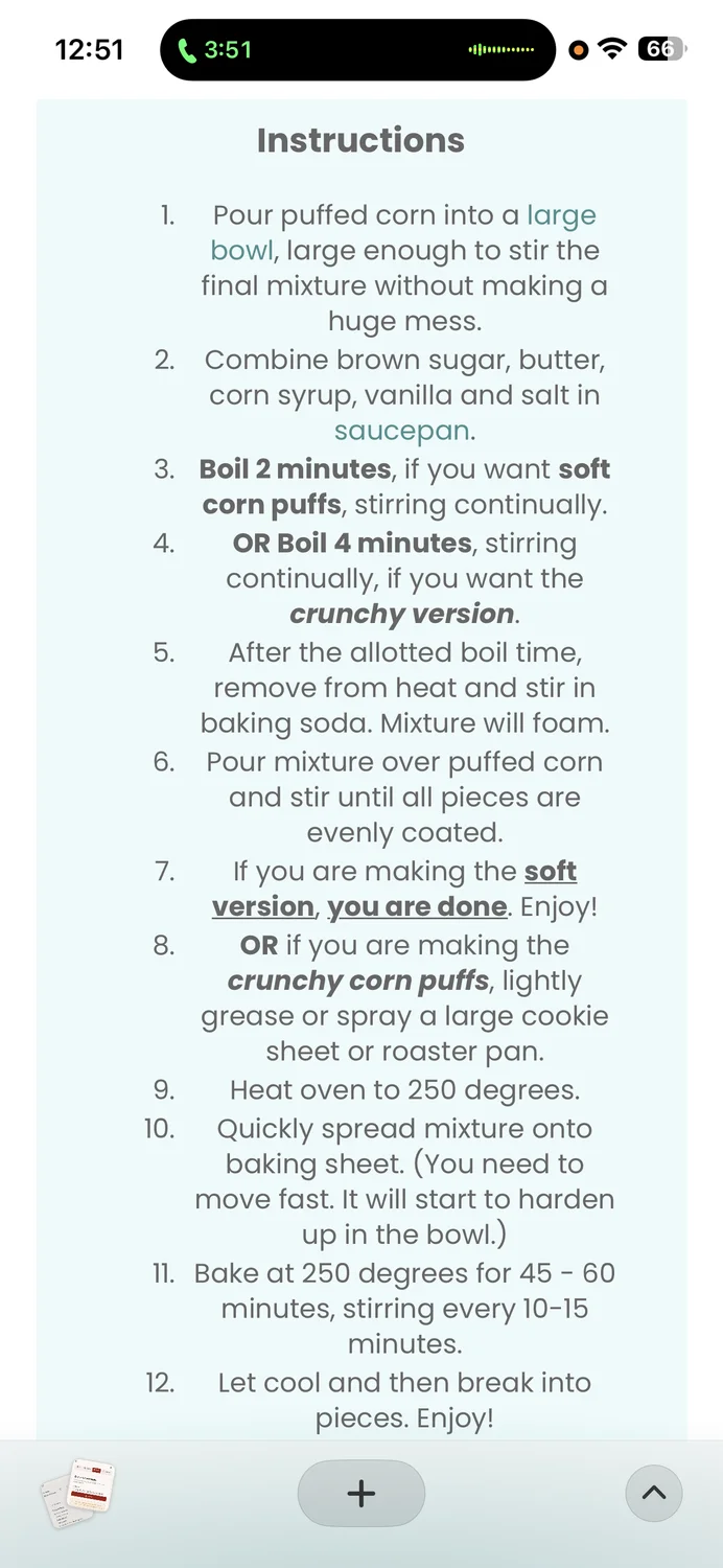 Carmel Corn Puffs - Recipe photo