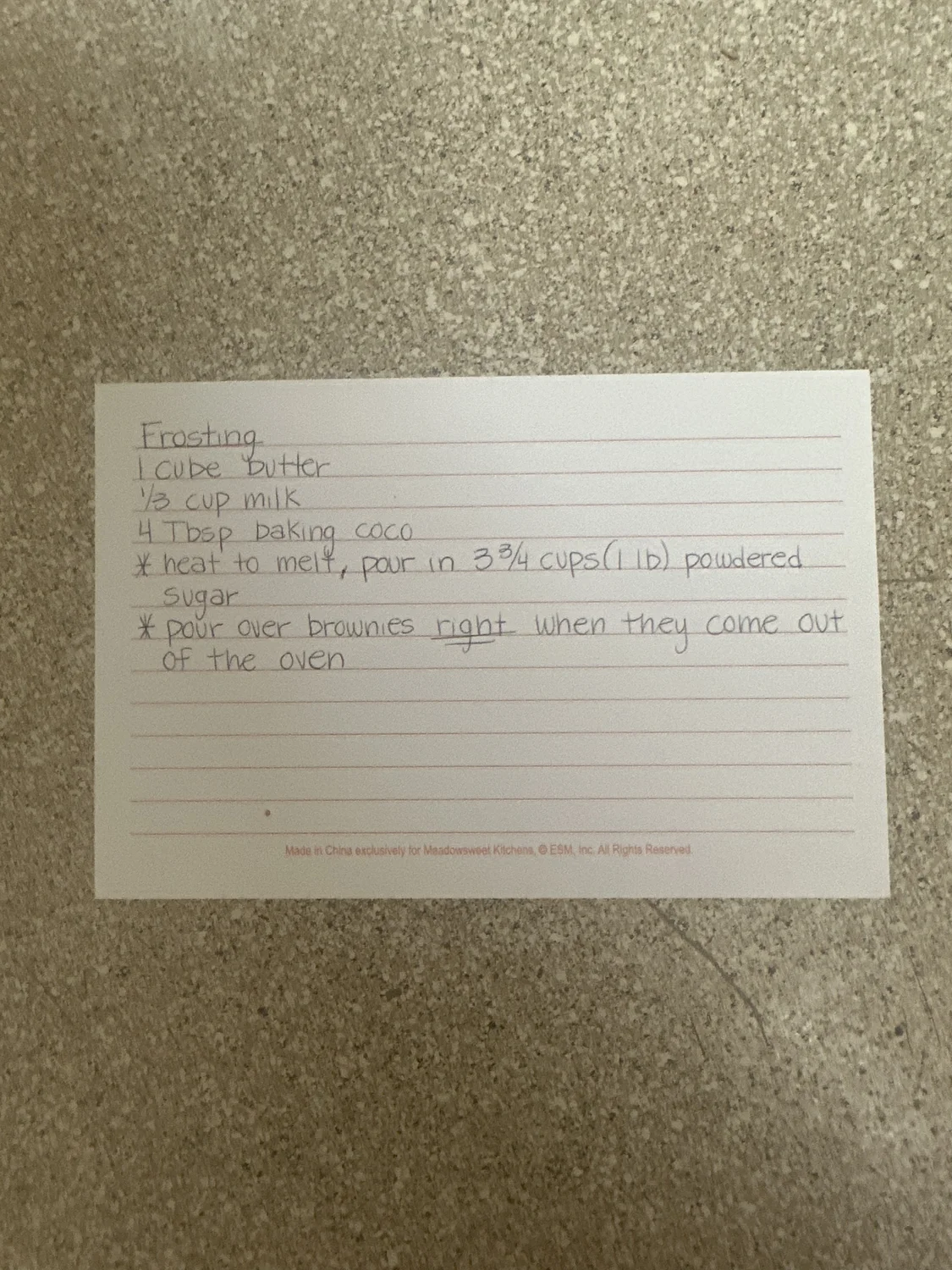 Texas Sheet Cake - Recipe photo